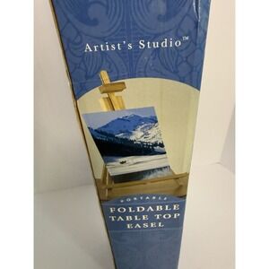 Artist's Loft Artist's Studio Portable Foldable Table Top Easel Wood
